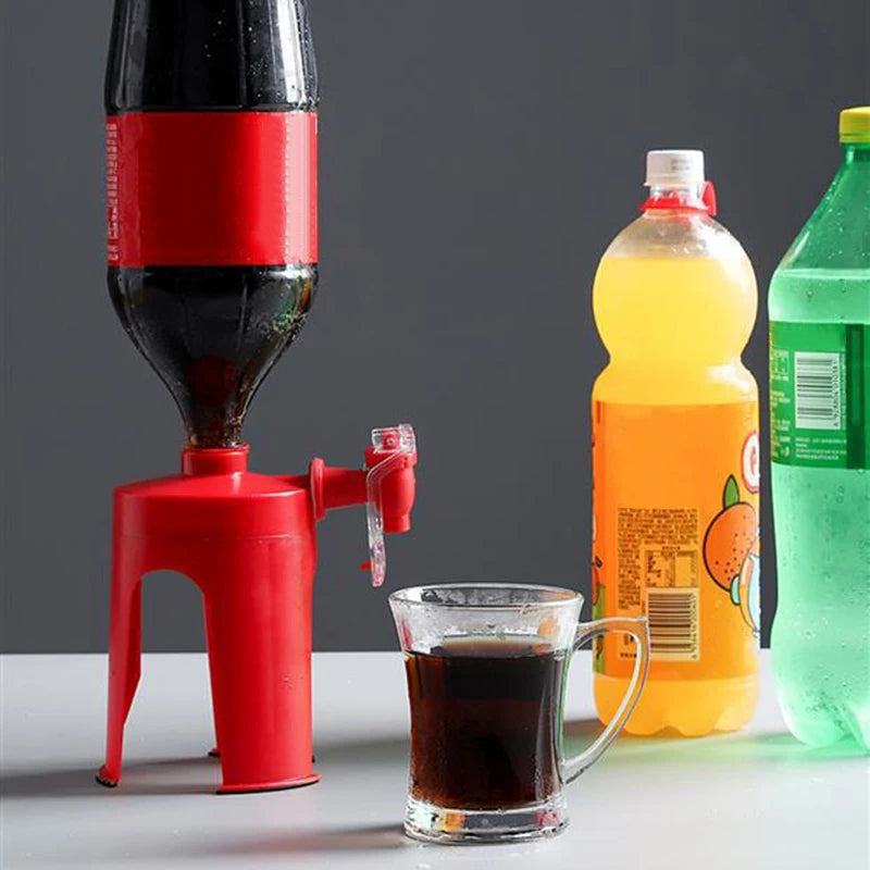 Upside-Down Bottle Soda Dispenser – No-Spill Drink Tap