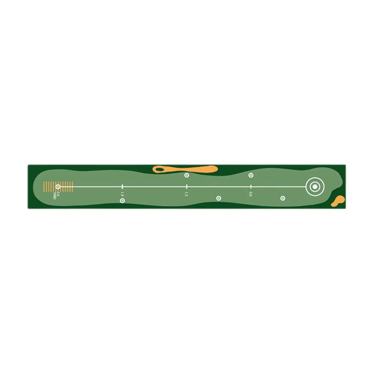 Indoor Golf Putting Practice Mat, 50 × 300 cm Target Lane