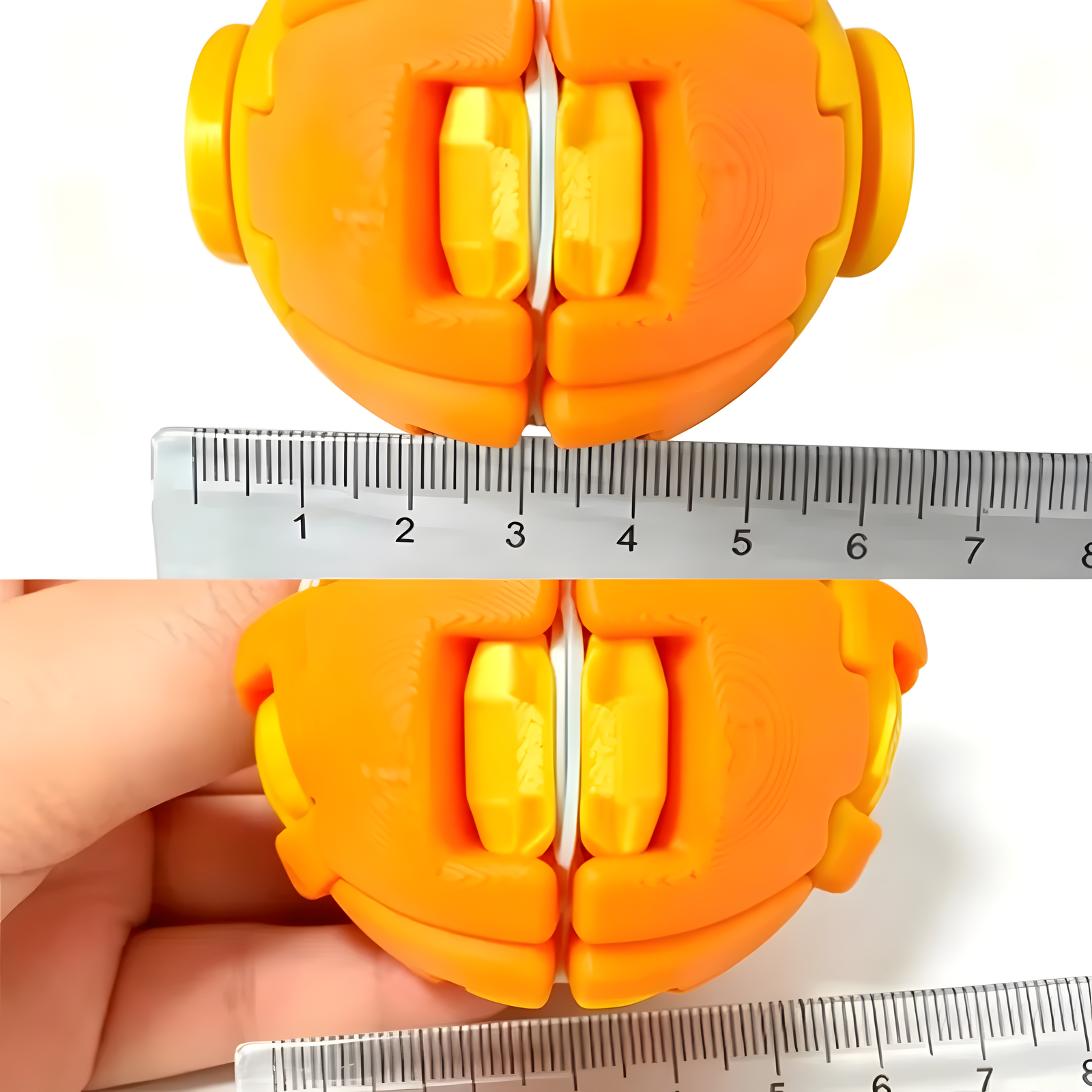 Press and Spin Fidget Ball Tactile Desk Toy 6.5cm 9 Colors
