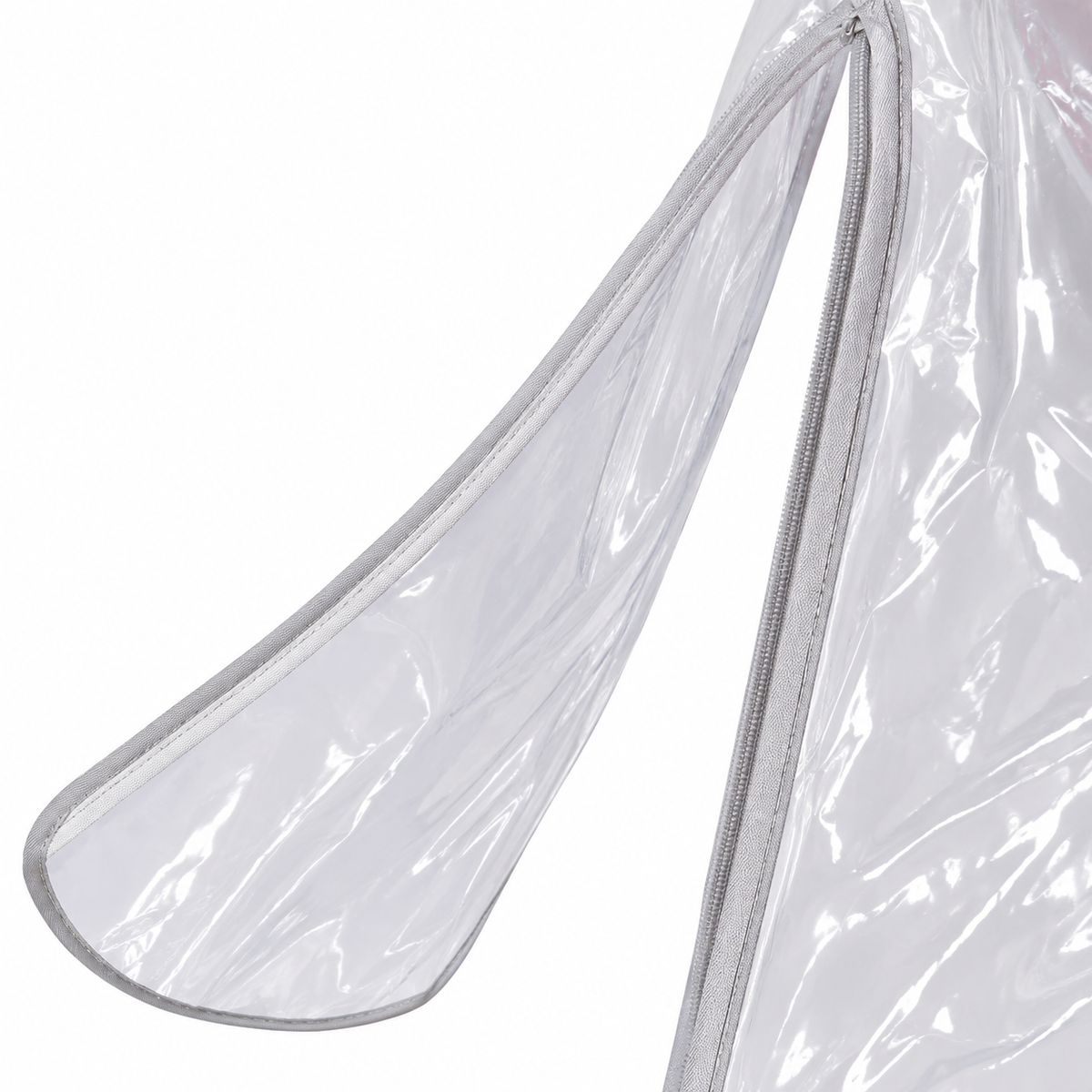 Clear PEVA Stroller Rain Cover with Zippered Viewing Window