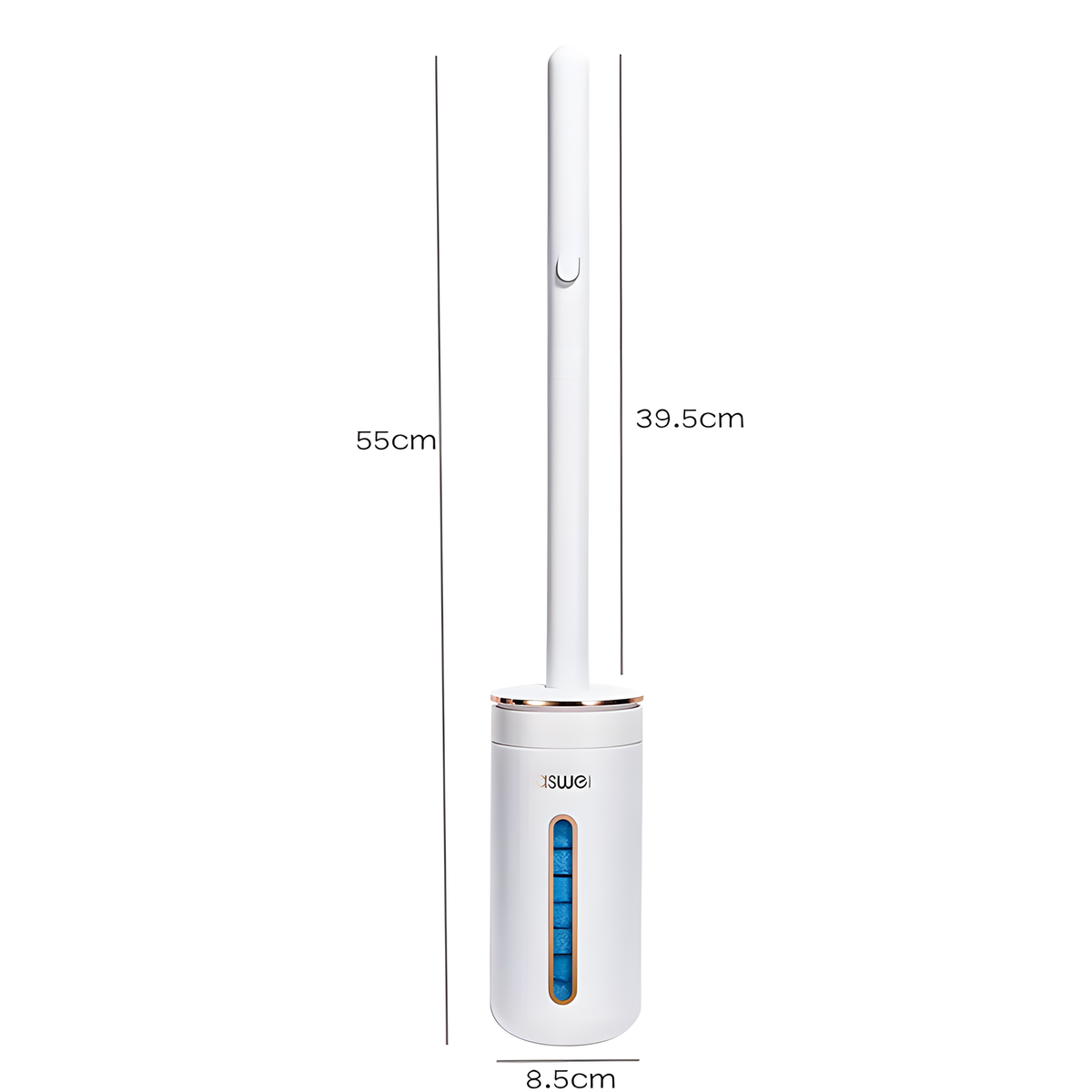 Wall Mounted Disposable Toilet Brush Set with Scented Refills