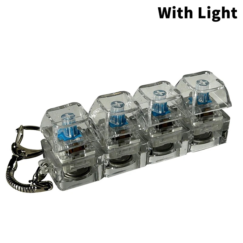 Mini Mechanical Keyboard Fidget Keychain (Satisfying Click & Stress Relief)