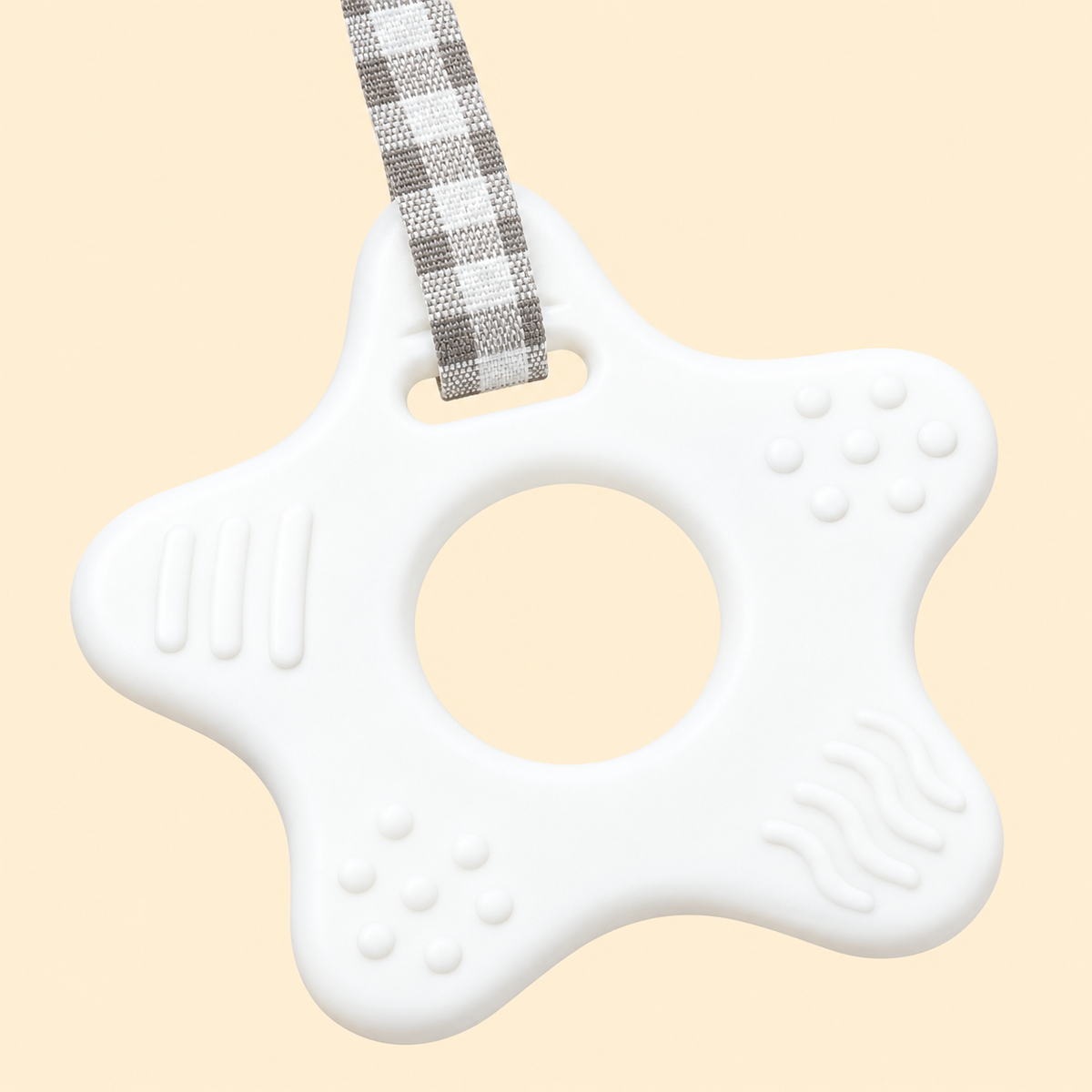 Animal Hanging Baby Rattle with Ring Attachment, Rabbit or Bear
