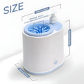 Automatic Electric Pet Paw Washer Cup with Brush Blue/Gray