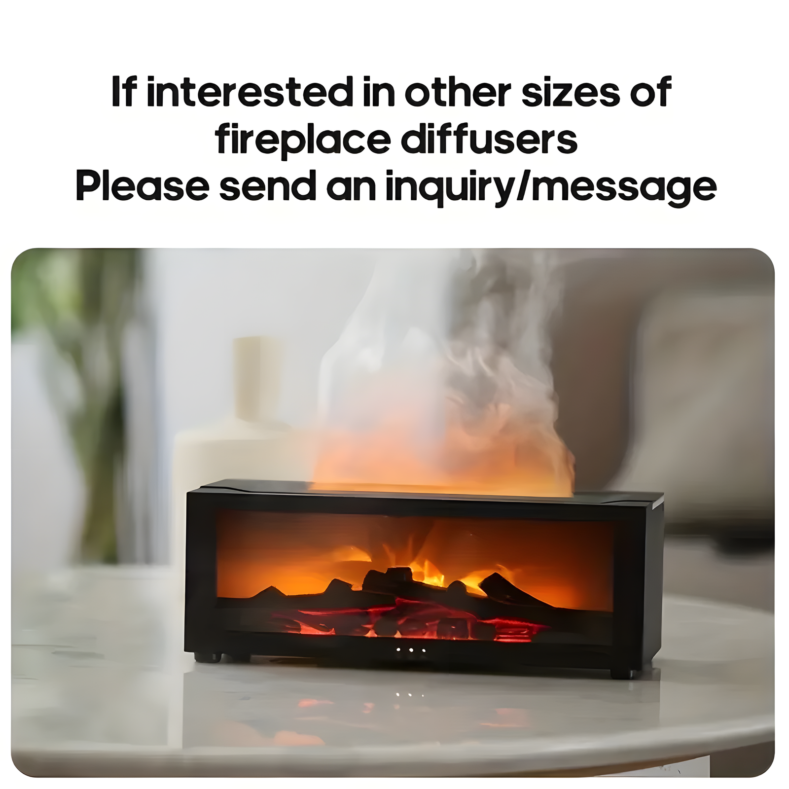 Fireplace Flame Aroma Diffuser for Cozy Home Fragrance Styling