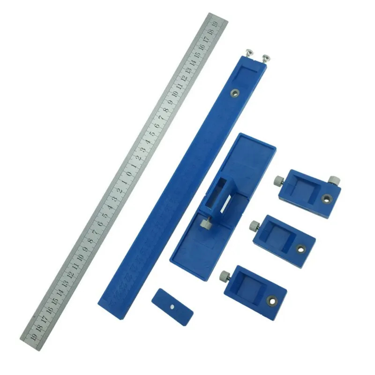 Cabinet Handle Drilling Jig, Adjustable Guides and Edge Stop