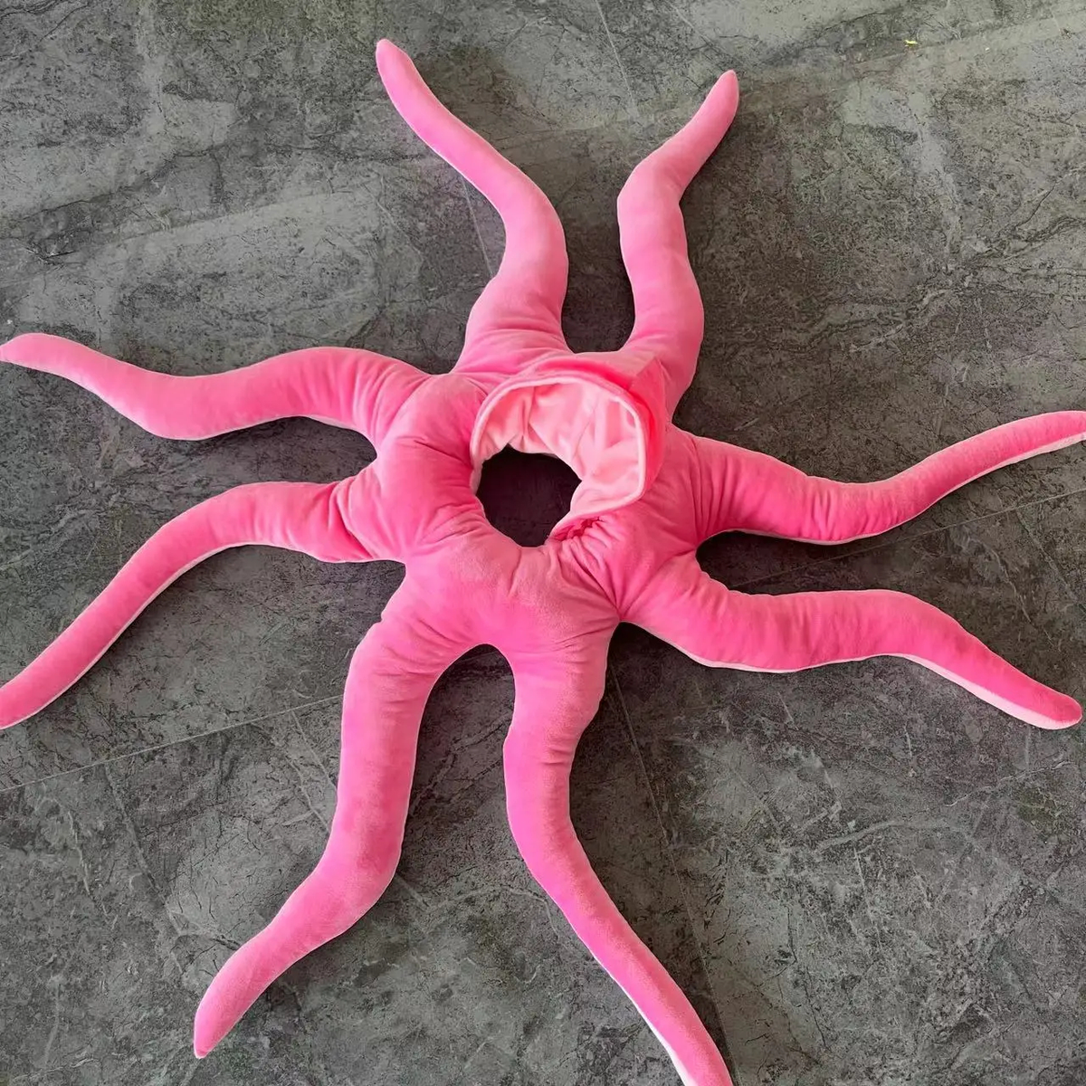 Giant 180 cm Octopus Plush Pillow in Pink or Blue