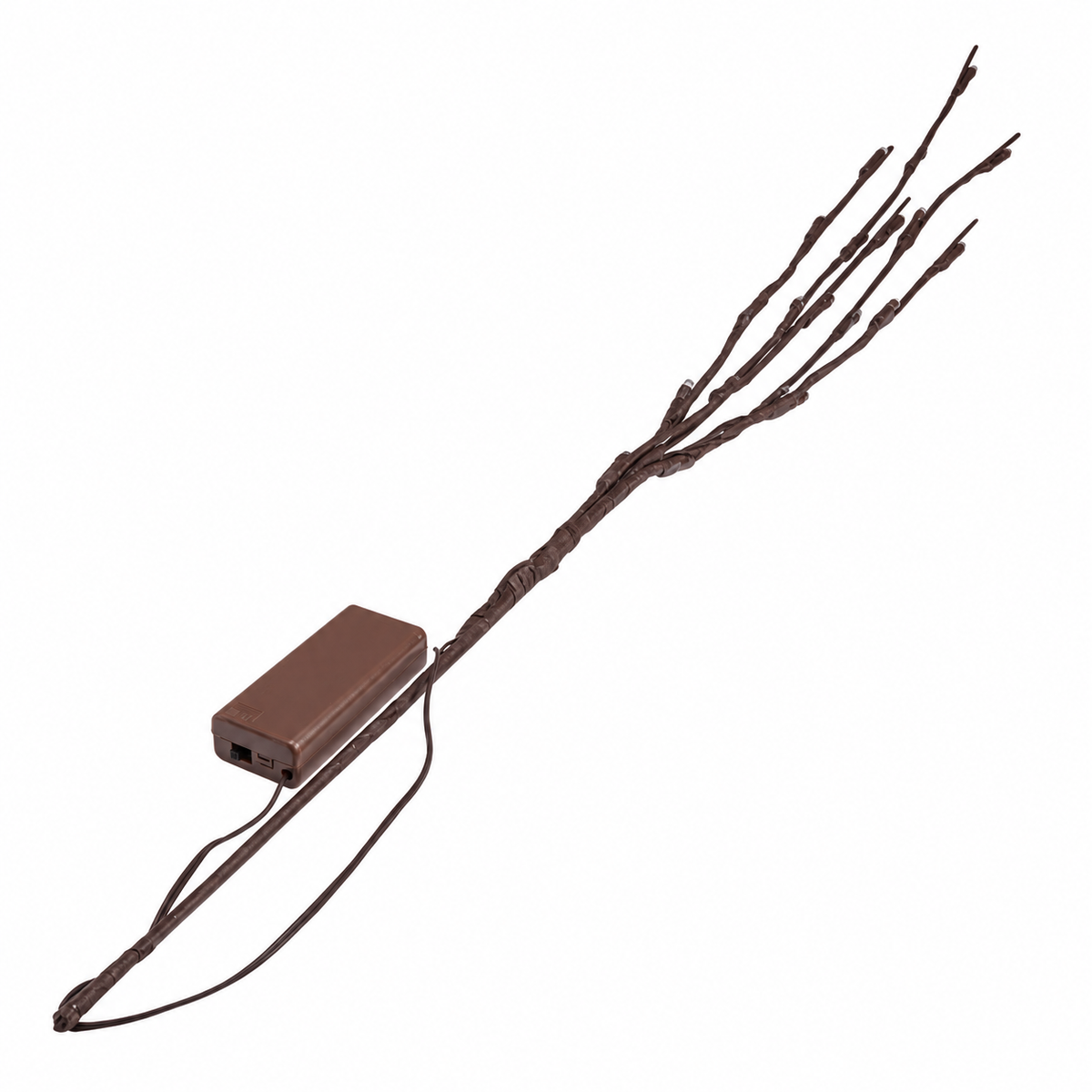 Warm White LED Twig Branch Light, 70 cm Battery-Powered Stem