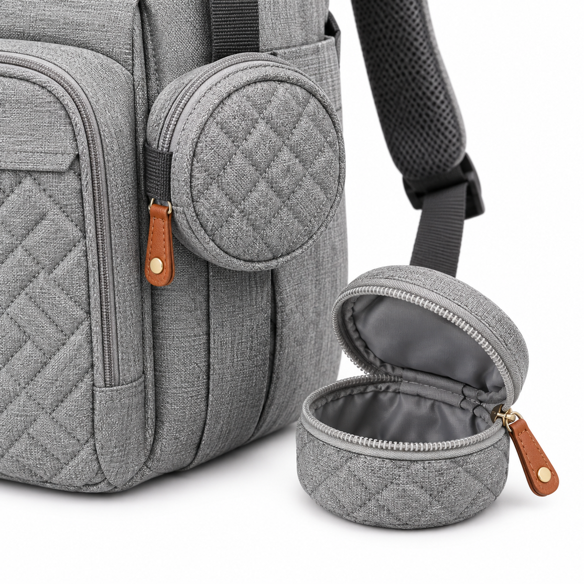 Expandable Diaper Backpack with Fold-Out Changing Mat, 4 Colors