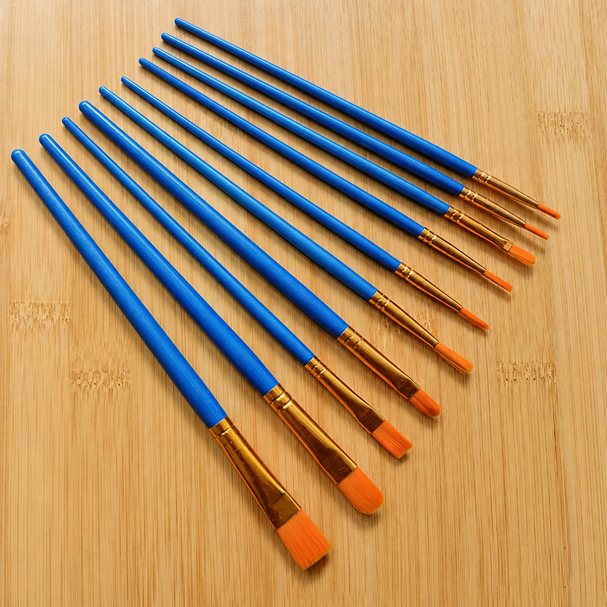 Artist Paintbrush Set, 10 Assorted Tips for Painting & Crafts