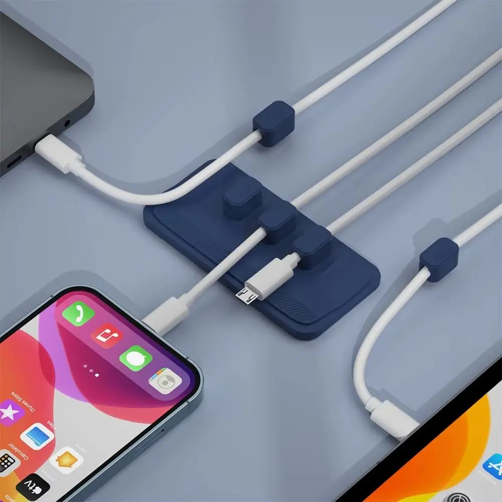 Magnetic Cable Organizer Desk Cable Management Clip 3 Colors