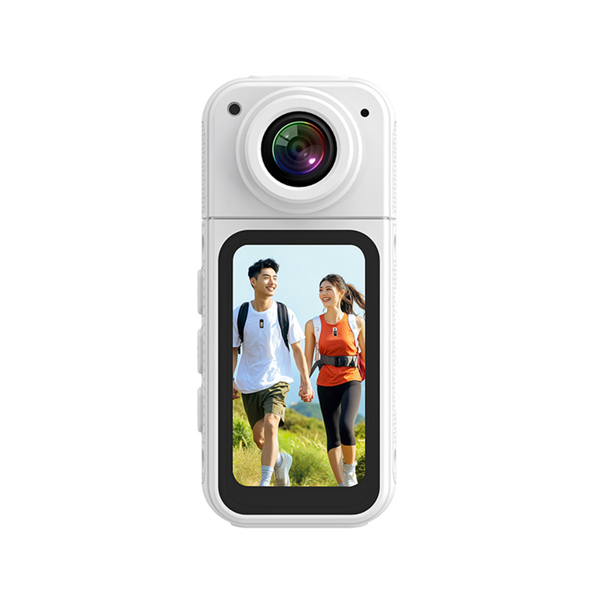 Rotating Mini Thumb Camera with Display and Magnetic Mount