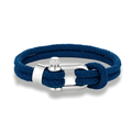 Braided Cord Bracelet, Nautical Shackle Clasp, Six Colors
