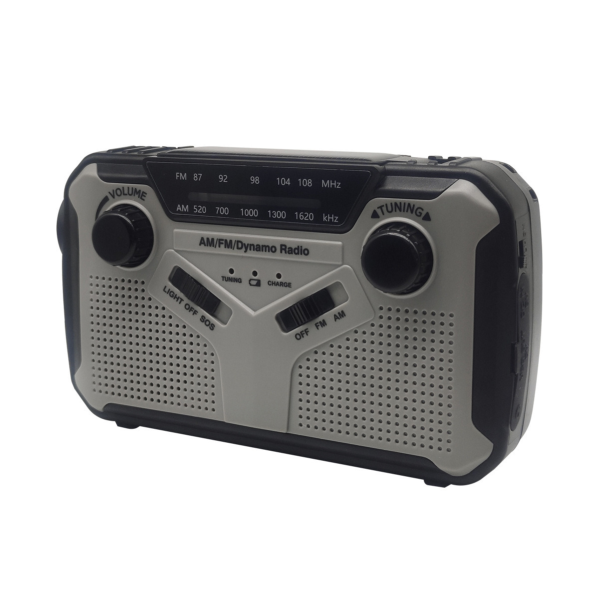 Emergency Solar Hand Crank Radio with Flashlight EU & US Plug