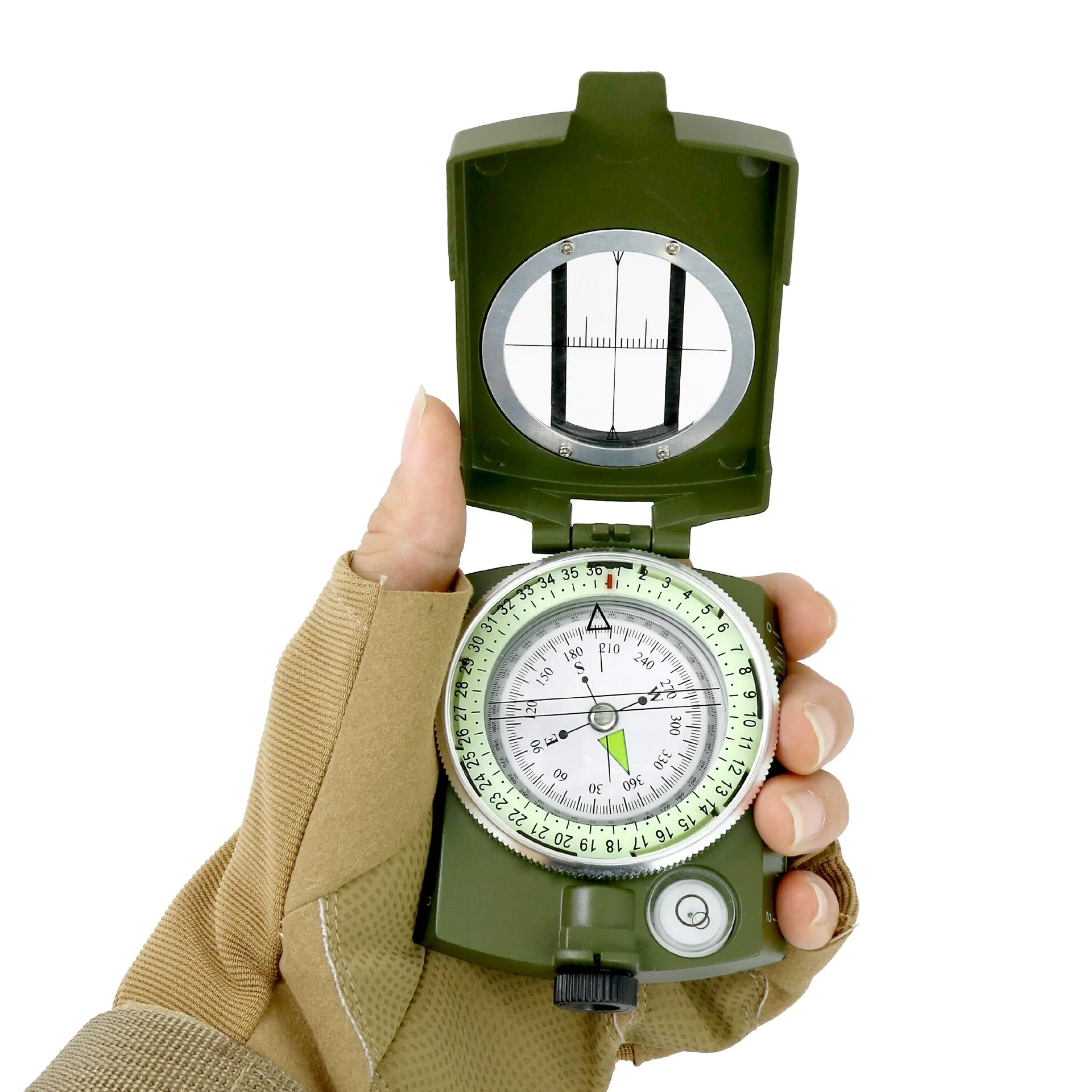 Outdoor Camping Compass with Metal Body & Direction