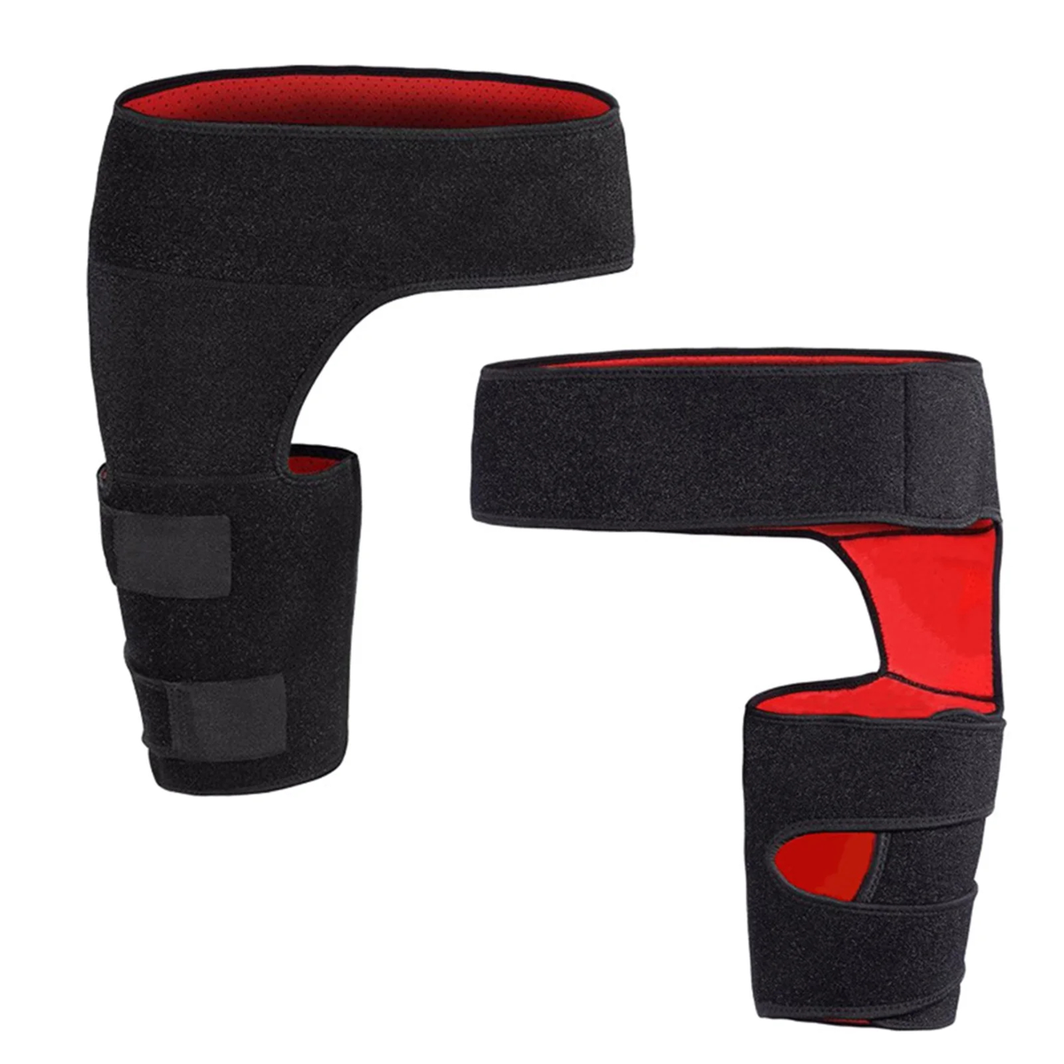 Adjustable Hip and Groin Support Wrap with Waist and Thigh Straps