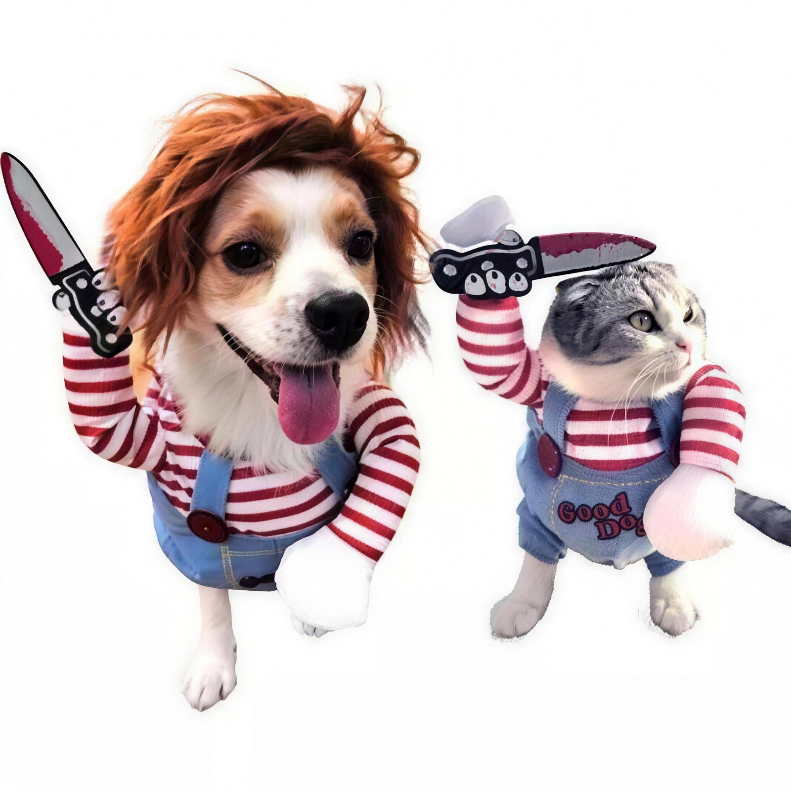 Spooky Doll Pet Costume for Dogs & Cats S-XL Halloween