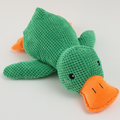 Squeaky Duck Plush Dog Toy, Textured Fabric, Approx. 45cm