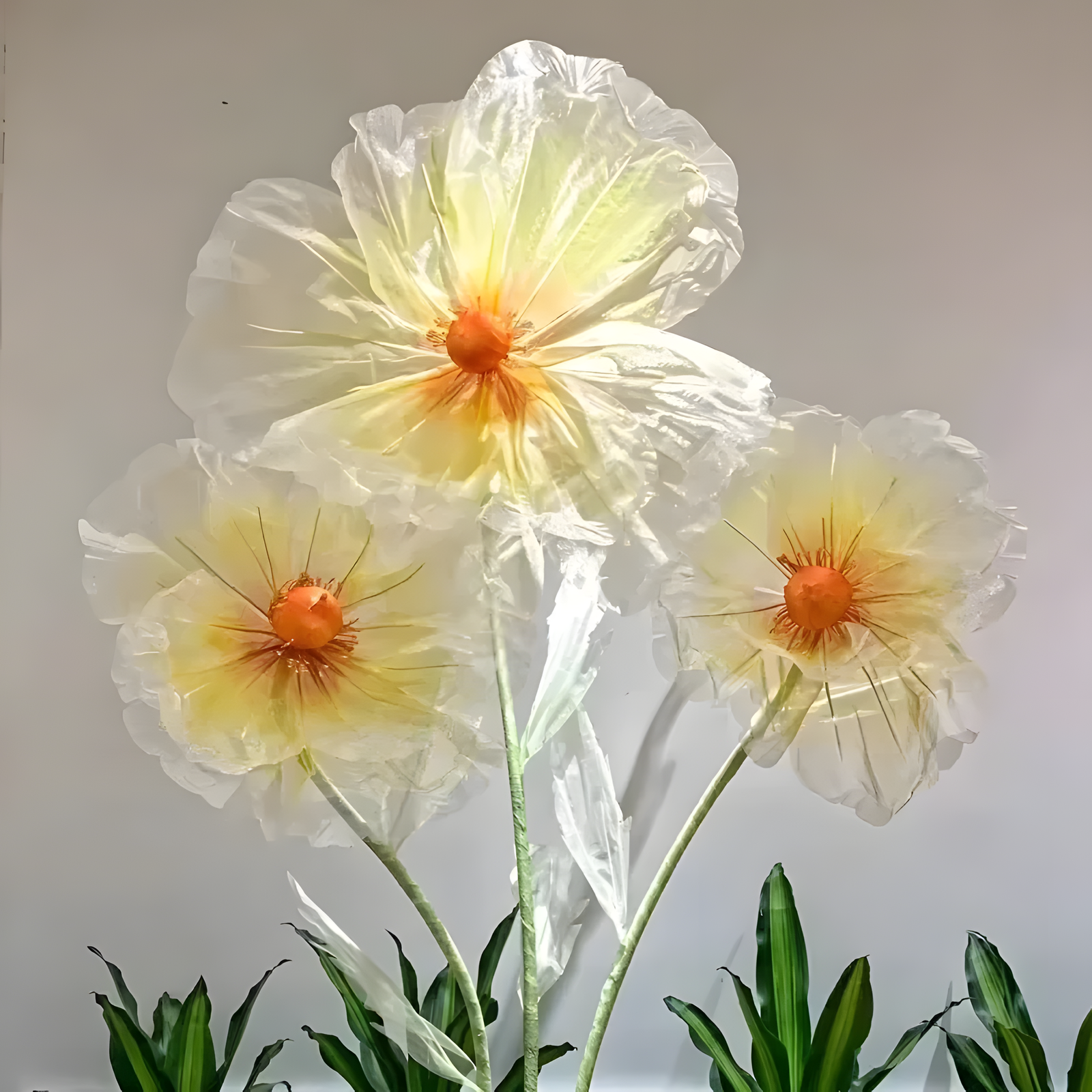 180 cm Artificial Poppy Flower Stand for Elegant Home Decor