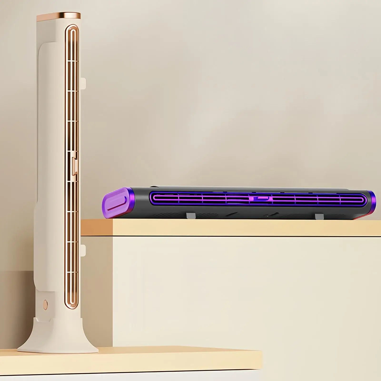 Bladeless Tower Fan Quiet Air Circulator for Home & Office