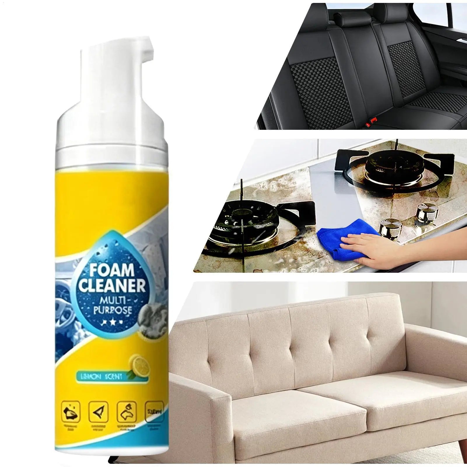 Multipurpose 4-in-1 Foam Cleaner Spray All Surfaces