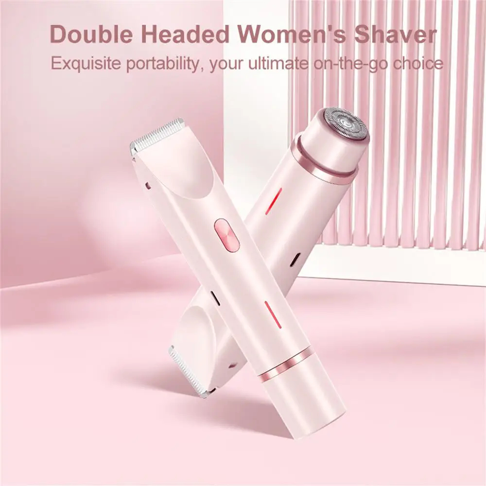 Women's Dual-Head Body Shaver Waterproof USB-C Rechargeable