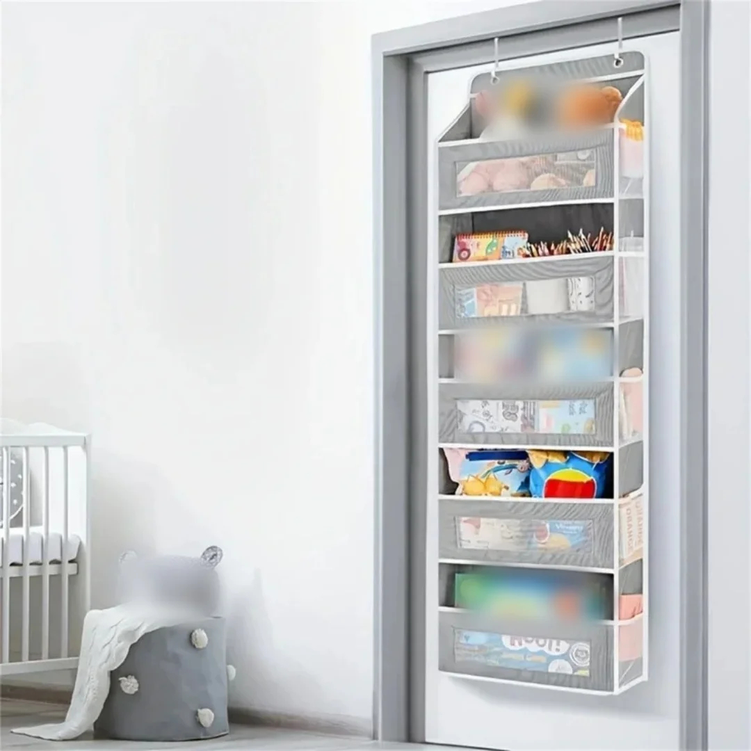Over Door Hanging Organizer 4 & 5 Tier Fabric Pockets No Drill
