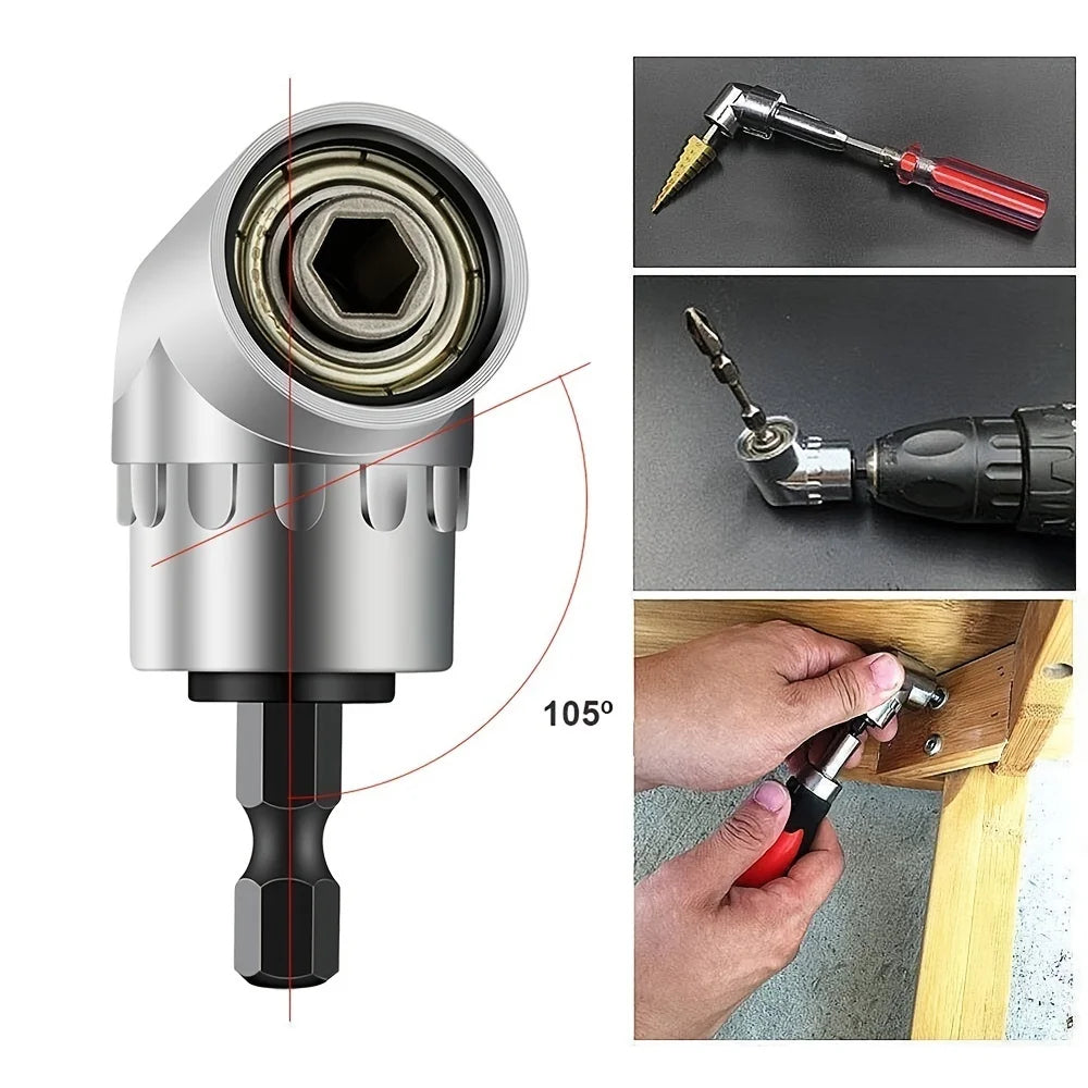 105° Right Angle Drill Adapter with Flexible Shaft