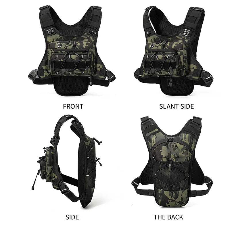 Lightweight Running Hydration Chest Pack Vest Oxford