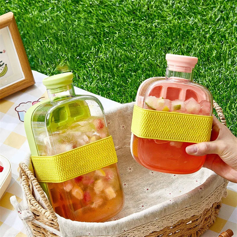 Spill-Proof Ice Cube Maker Tray (Quick Fill & Easy Dispense)