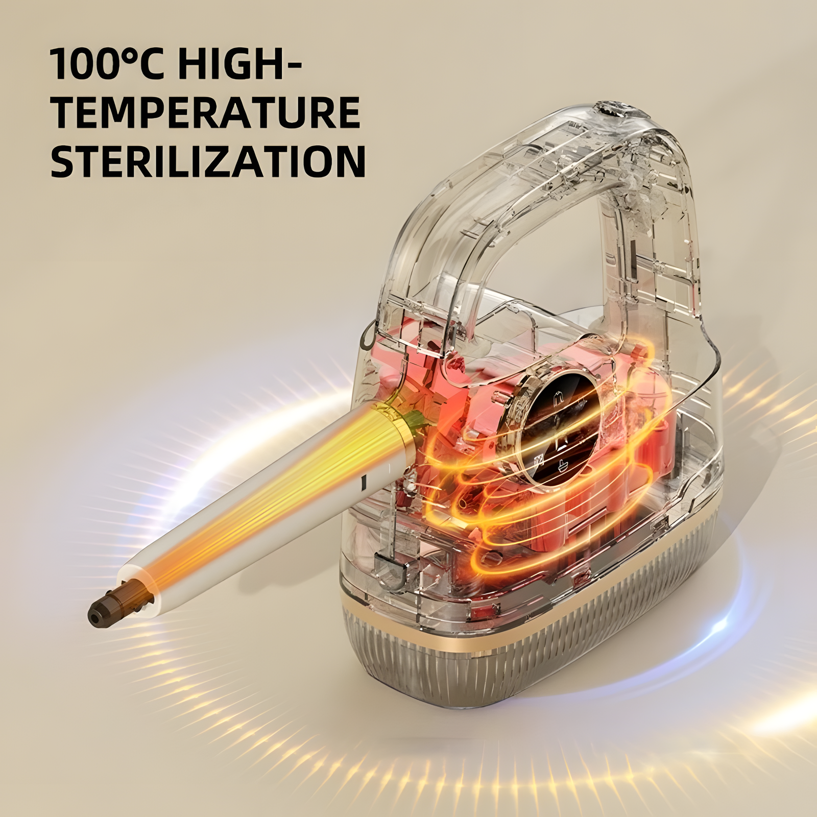 High Pressure Steam Cleaner Handheld Multi-Surface – 4 Plugs