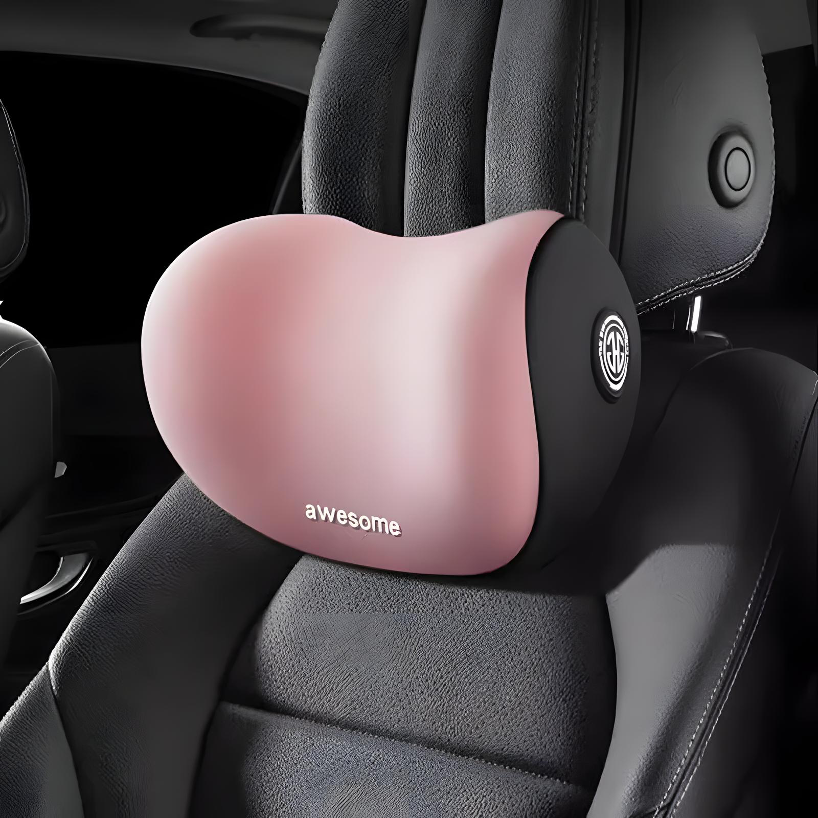 Memory Foam Car Headrest & Lumbar Cushion Set