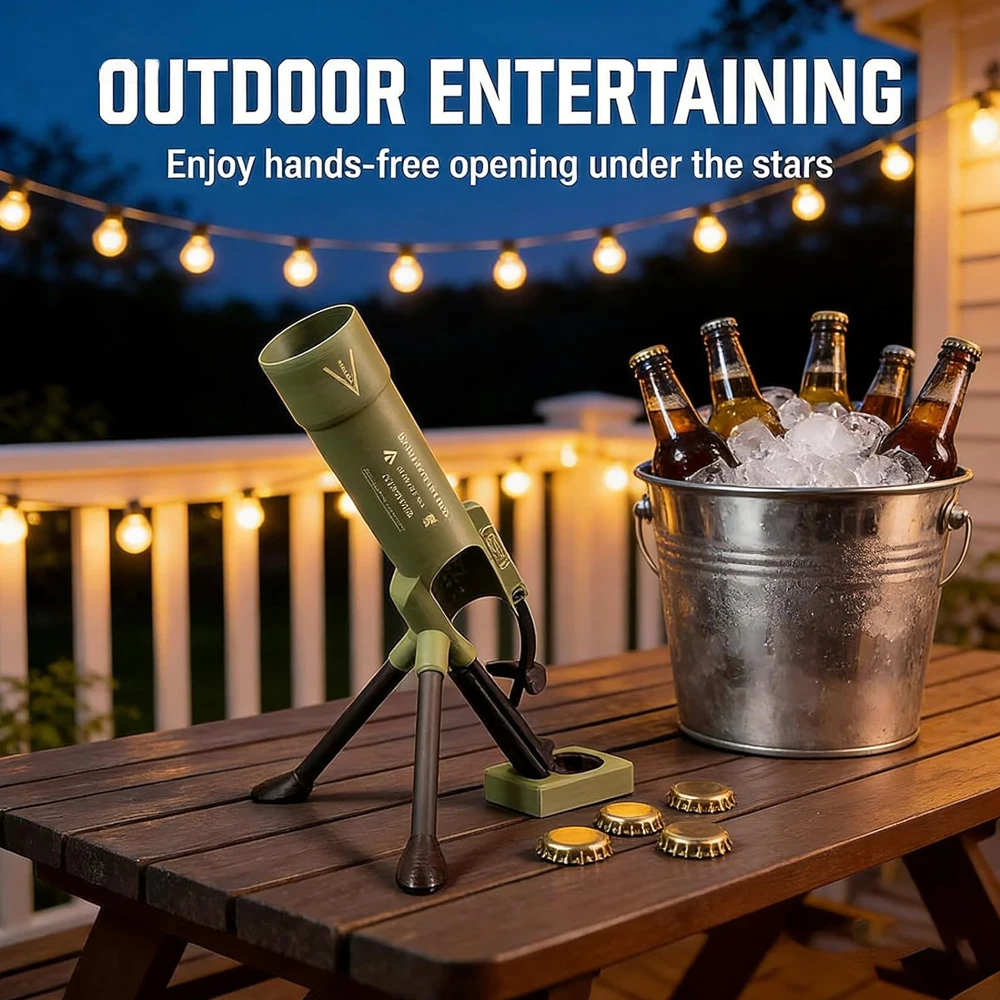 Mortar-Shaped Bottle Opener – Novelty Bar Tool 330ml / 500ml