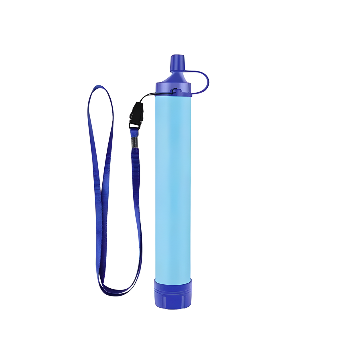 Portable Personal Water Filter Straw with Cap and Carry Cord