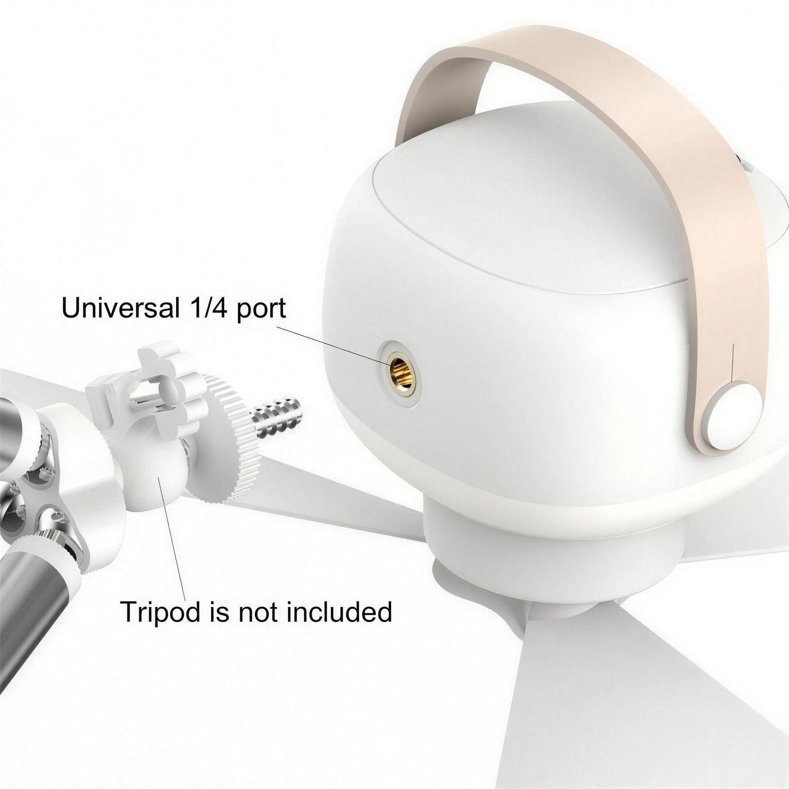 Portable Camping Ceiling Fan with Light & Remote 2400/7200mAh