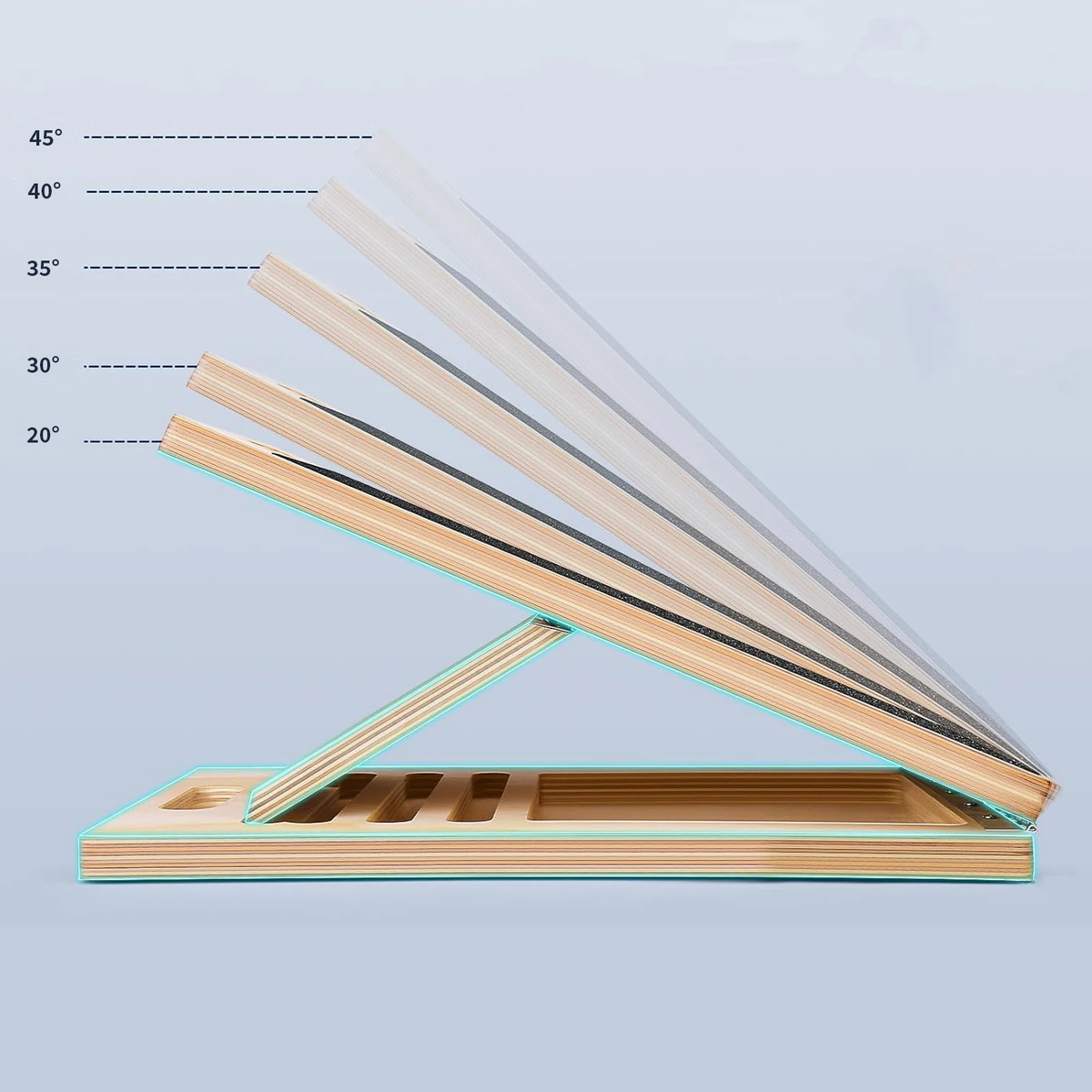 Adjustable Wooden Slant Board for Calf and Foot Stretching