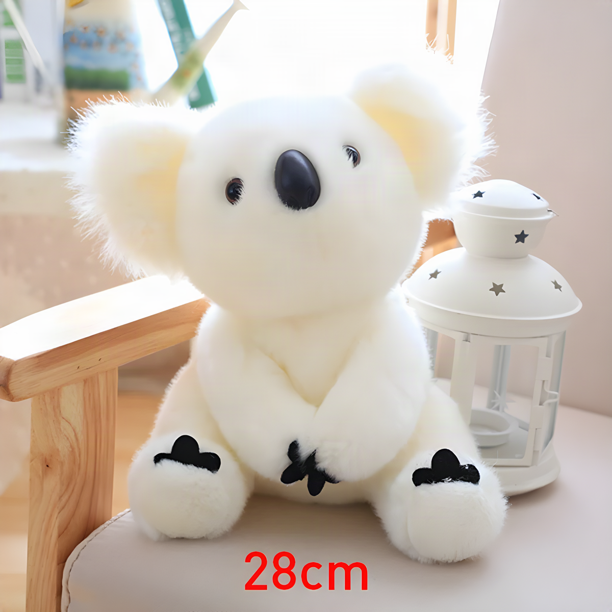 Koala Plush Toy in Gray or White with Four Size Options