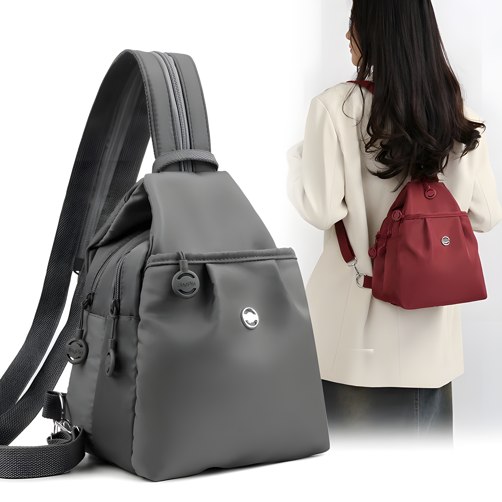 Anti-Theft Sling Backpack – Compact Crossbody Travel Bag