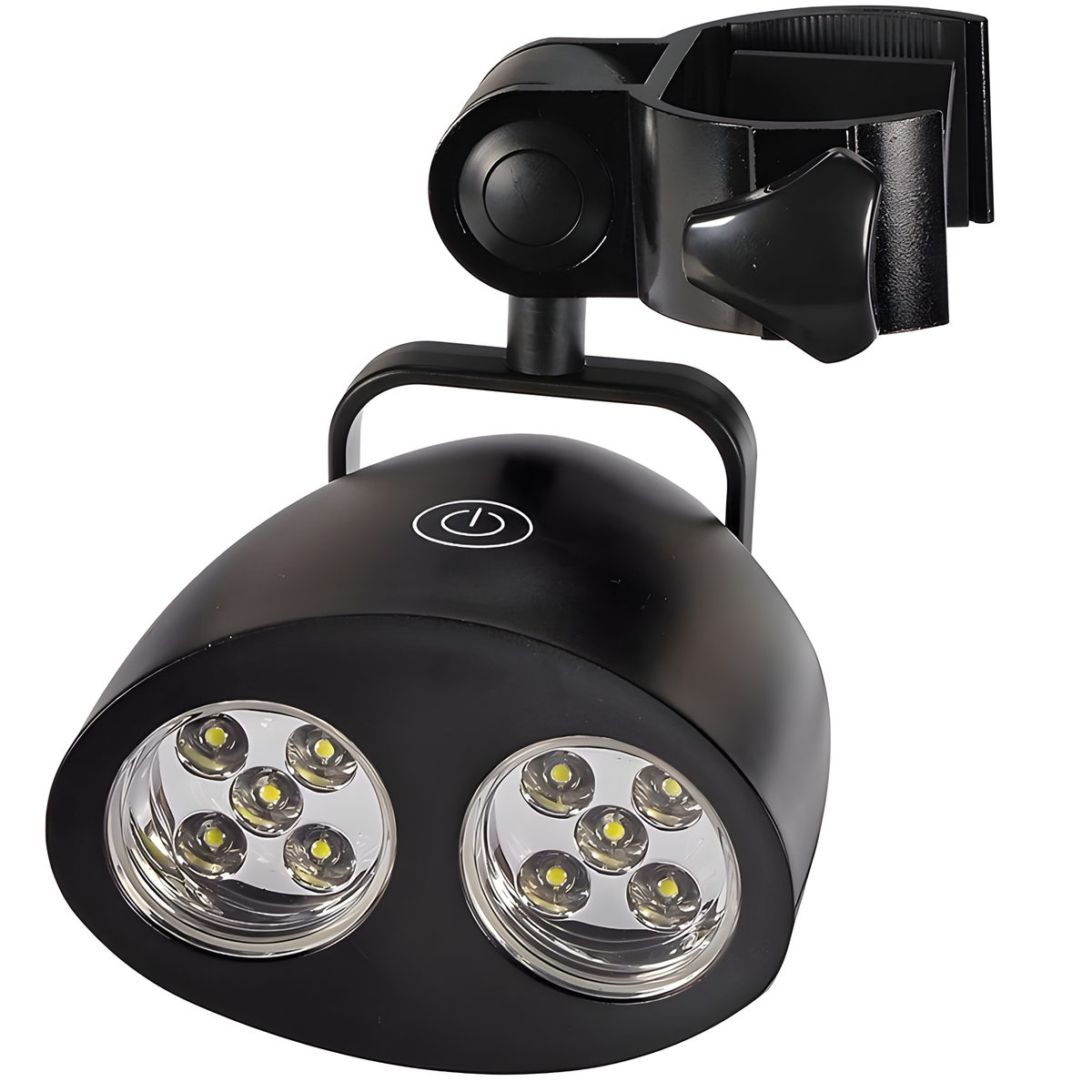 Clamp-On LED Grill Light, 10 LEDs and Adjustable Twin Lens