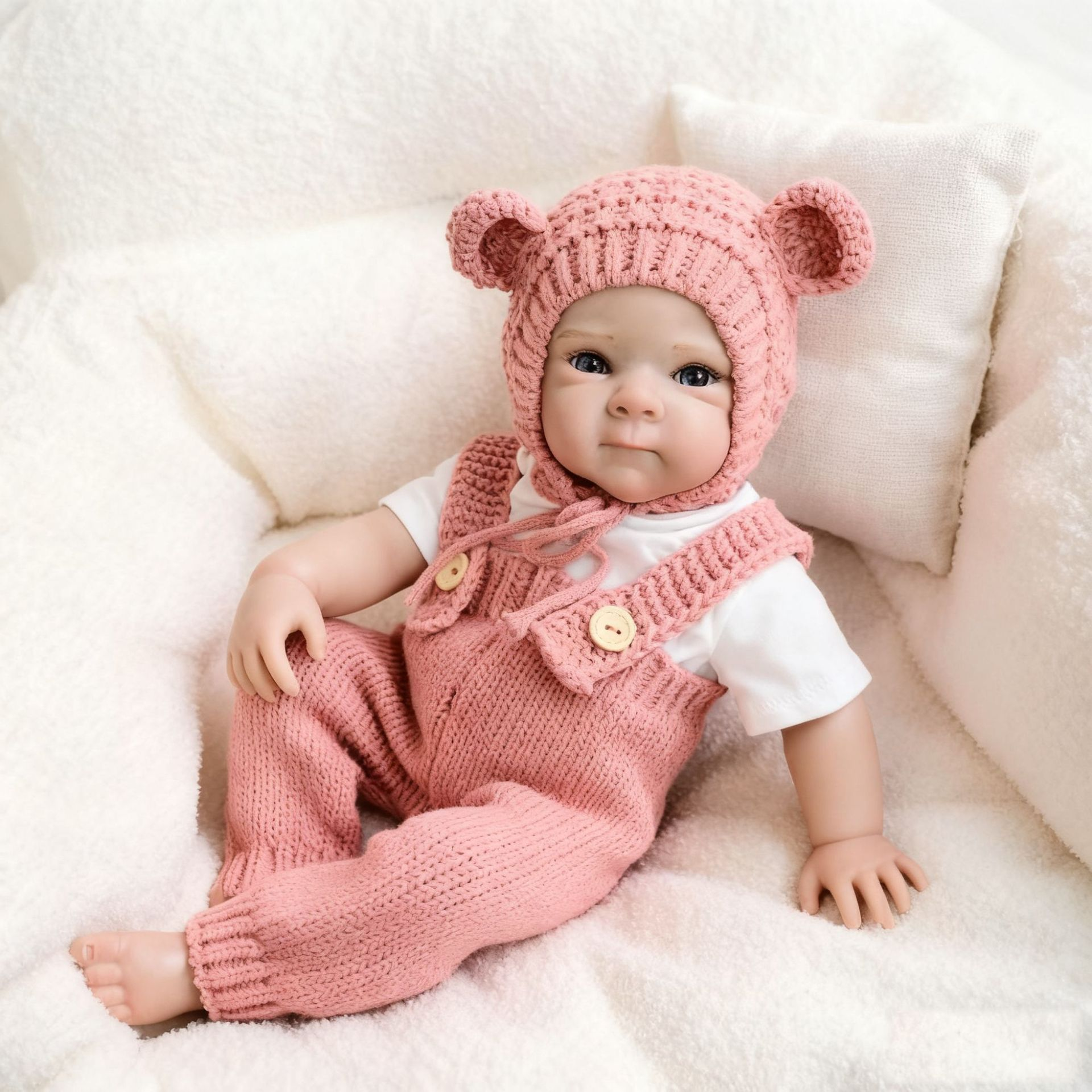 Realistic 19 Inch Doll High-Color Painted Headdress for Girls
