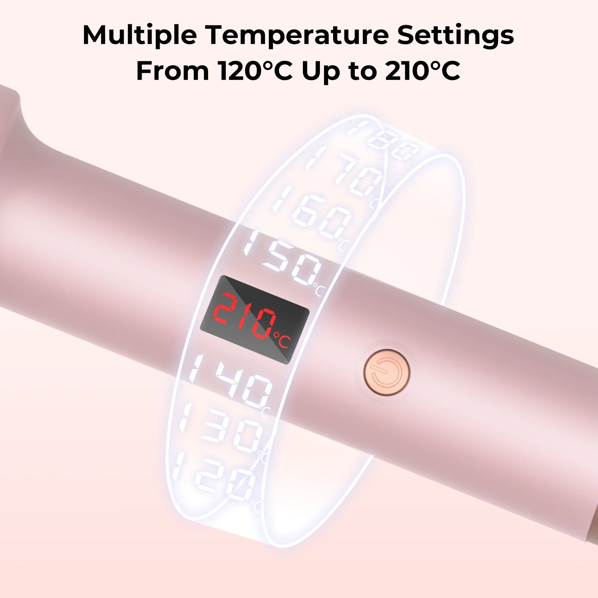 Ceramic Hair Curler Brush - Heated Styling Tool for Smooth Curls & Waves