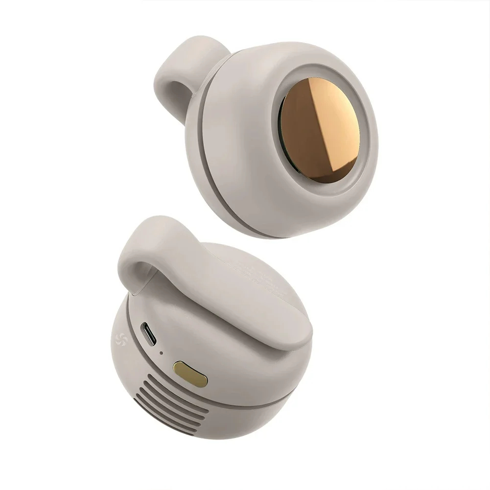 Mini Bladeless Clip-On Fan USB Rechargeable 3-Speed