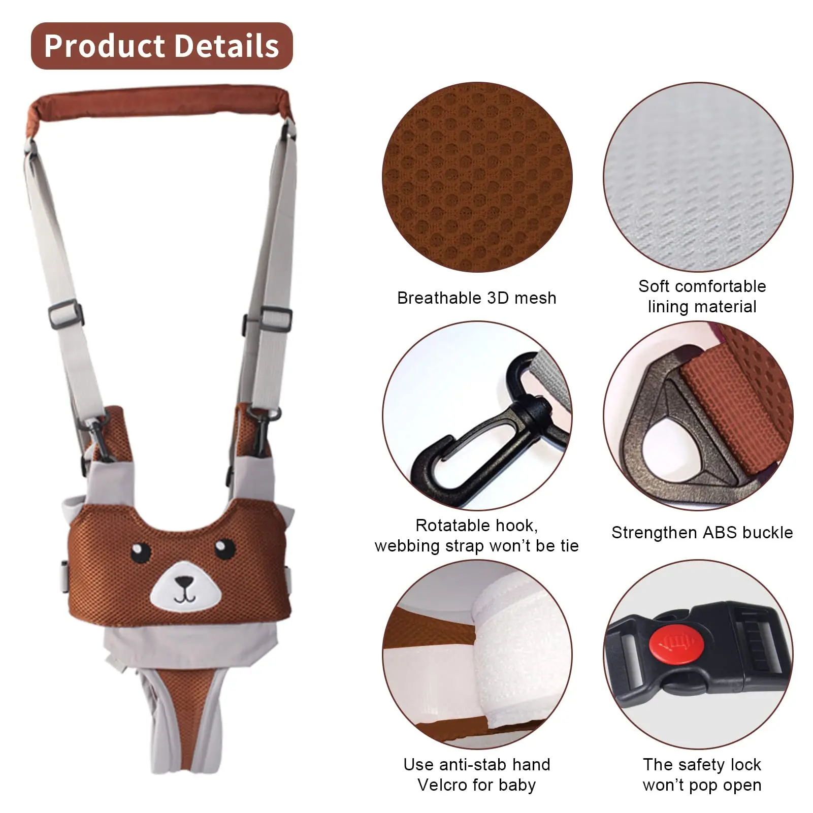 Baby Walking Harness with Leash – Toddler Safety Backpack