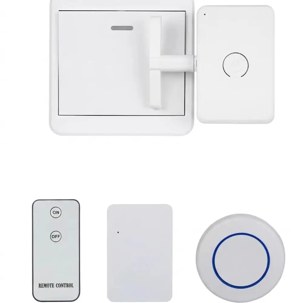 Wireless Light Switch Actuator with RF Remote No Wiring