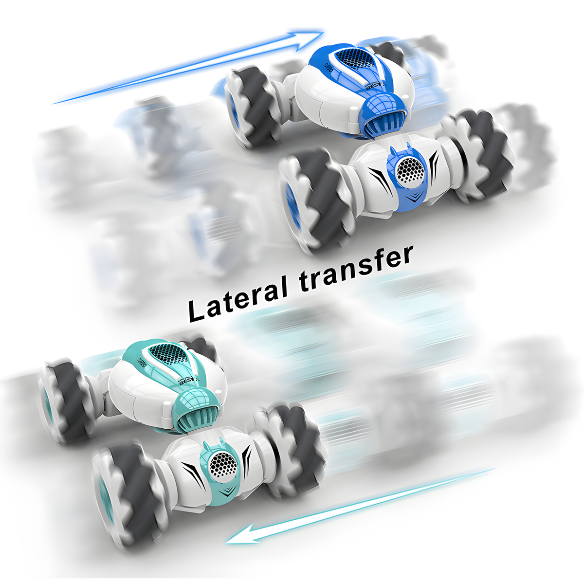 Transforming Stunt RC Car with Handheld or Watch Control Options