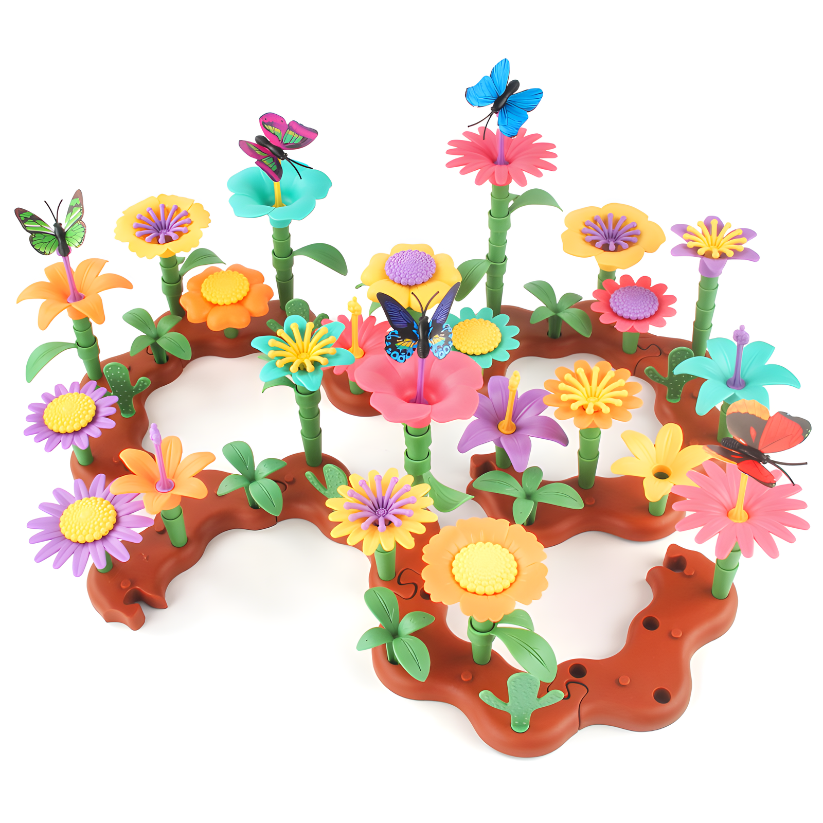 DIY Garden & Ocean Building Blocks Set Interlocking Pieces