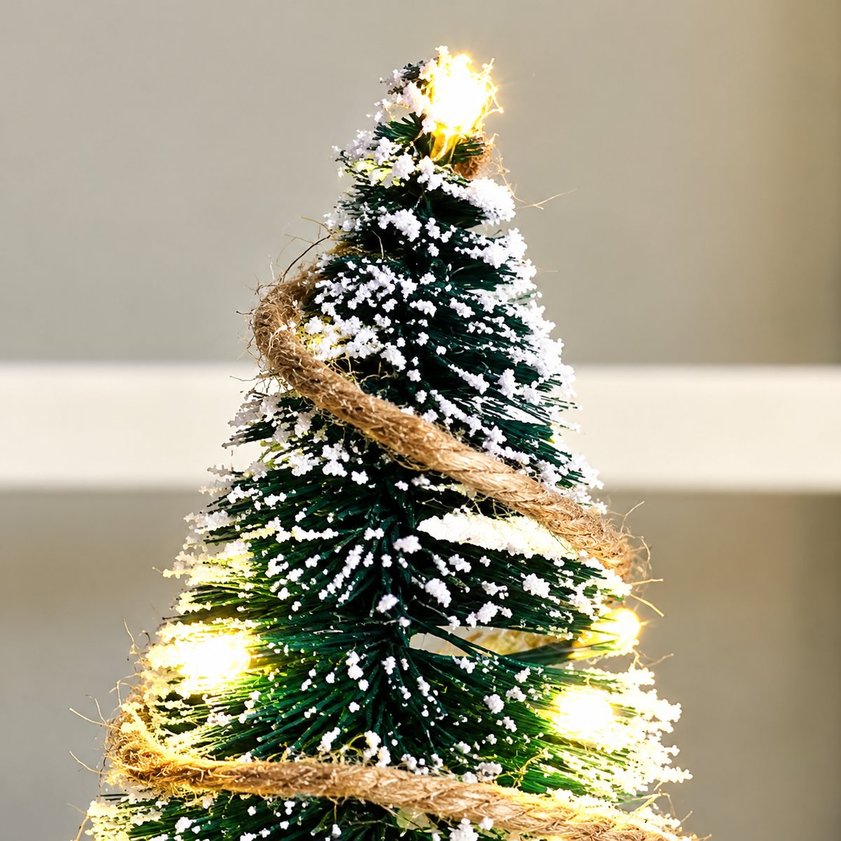 Red Christmas Pickup Truck Ornament with Miniature Trees