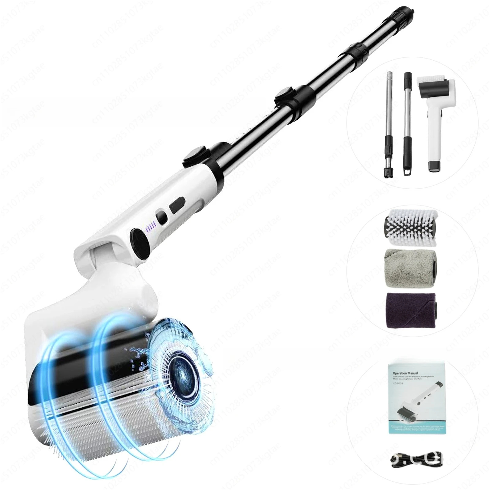 Electric Roller Cleaning Brush – Spin Scrubber for Home