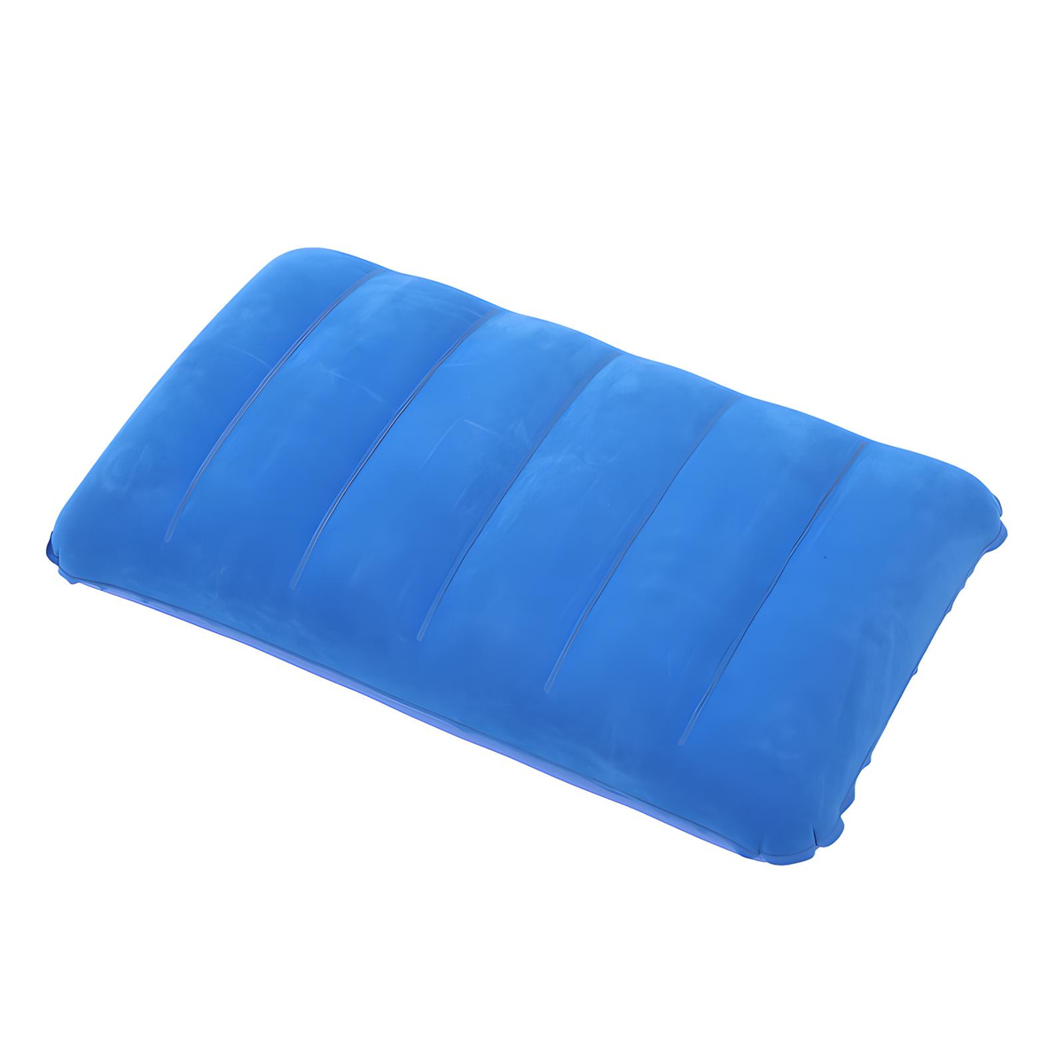 Flocked Inflatable Travel Pillow Soft PVC 47x30cm 7 Colors