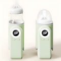 Travel Bottle Warmer Sleeve in Emerald or Off White Colors